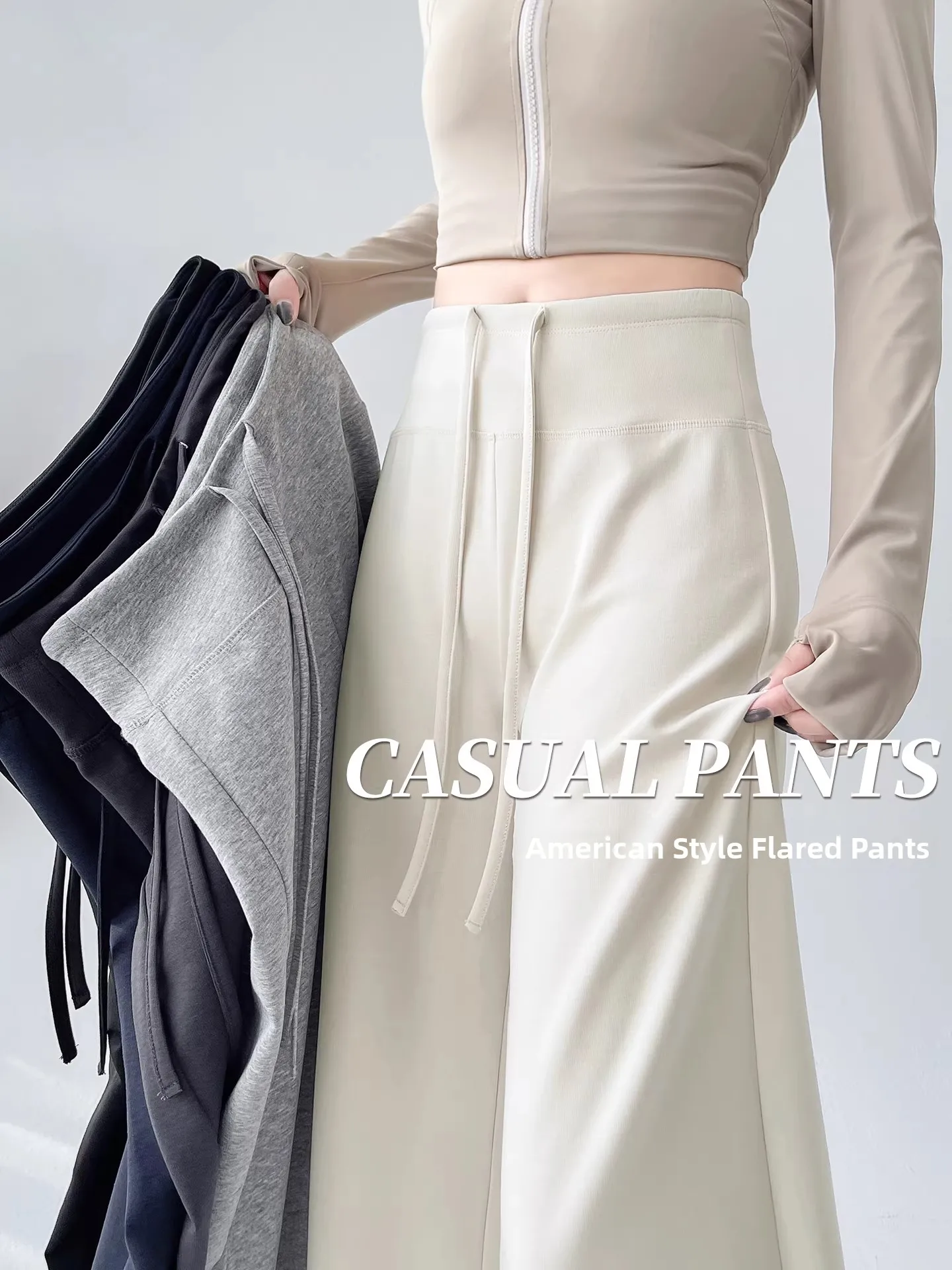 White Thin Yoga Wide Leg Pants Women Summer Casual Sporty Loose Fit High Waist Trousers Breathable Comfortable Casual Pants
White Thin Yoga Wide Leg Pants Women Summer Casual Sporty Loose Fit High Waist Trousers Breathable Comfortable Casual Pants