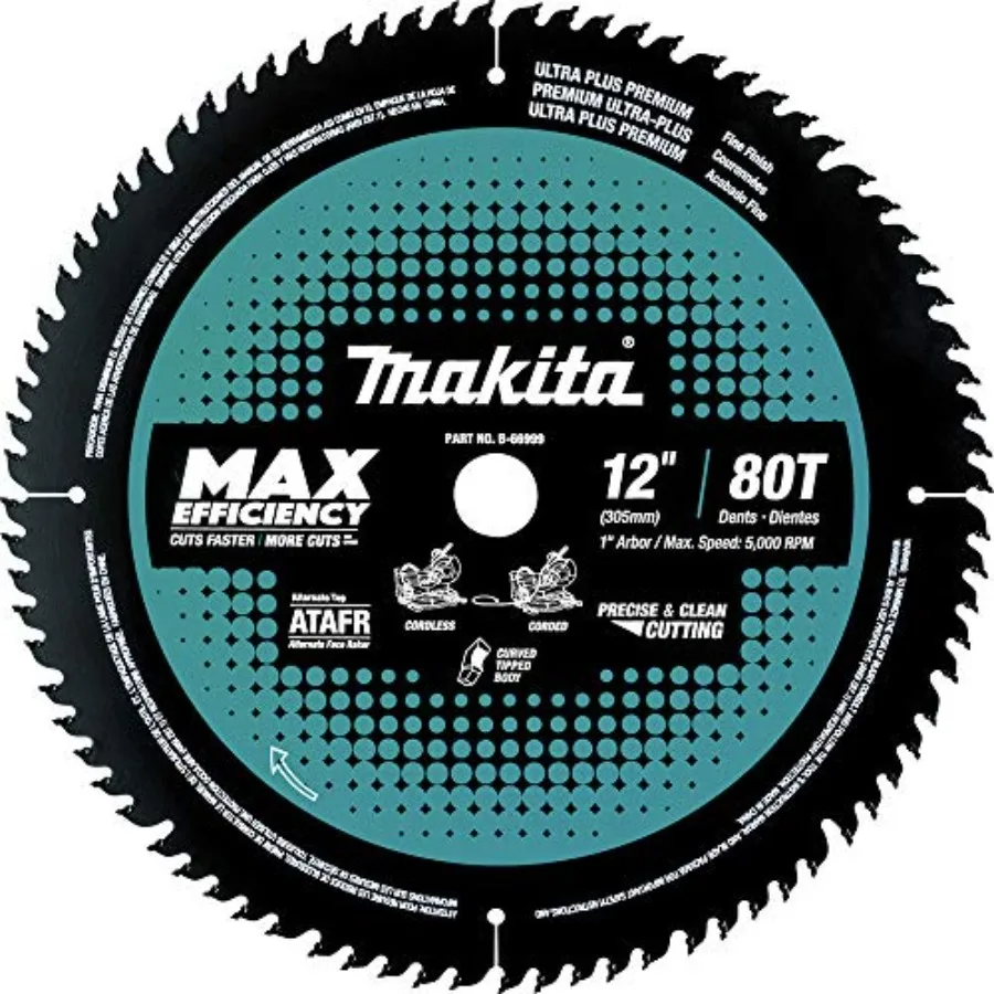 B-66999 12" 80T Carbide-Tipped Max Efficiency Miter Saw Blade
B-66999 12" 80T Carbide-Tipped Max Efficiency Miter Saw Blade