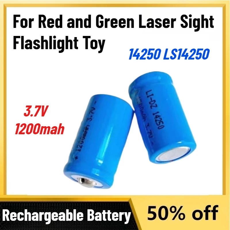 In Stock 3.7V 1200mah 14250 LS14250 ER14250H AA Rechargeable Lithium Battery for Red and Green Laser Sight Flashlight Toy
In Stock 3.7V 1200mah 14250 LS14250 ER14250H AA Rechargeable Lithium Battery for Red and Green Laser Sight Flashlight Toy