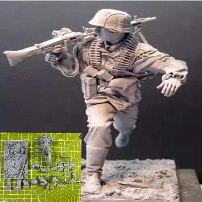 1/16 Casting Resin Model Grey Kit Normandy Frontline Soldier Model Requires Assembly Unpainted 
1/16 Casting Resin Model Grey Kit Normandy Frontline Soldier Model Requires Assembly Unpainted