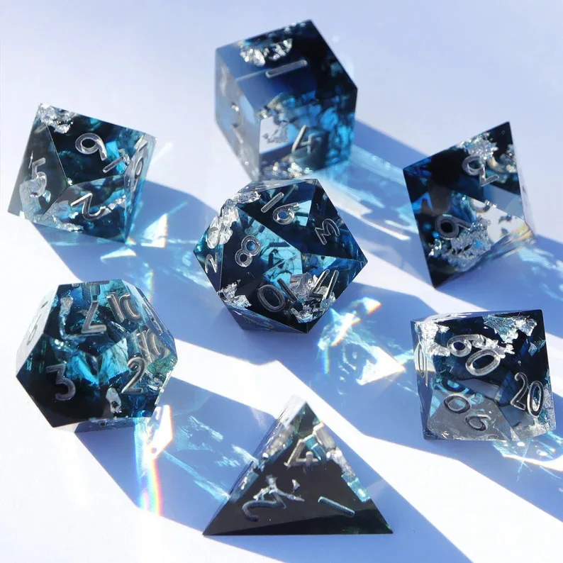 Fairy Tale Resin Dices set DND Cube Academic Blues Pastoral Fresh Resin Dice for Dungeons and Dragons D&D roleplaying games dice
Fairy Tale Resin Dices set DND Cube Academic Blues Pastoral Fresh Resin Dice for Dungeons and Dragons D&D roleplaying games dice