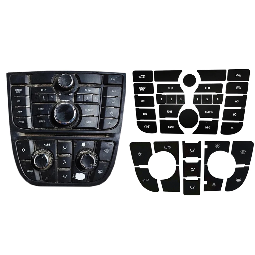 Car Dashboard CD Radio Audio Button Repair Sticker Set For OPEL ASTRA J Interior Decoration PVC Trim Auto Accessories
Car Dashboard CD Radio Audio Button Repair Sticker Set For OPEL ASTRA J Interior Decoration PVC Trim Auto Accessories