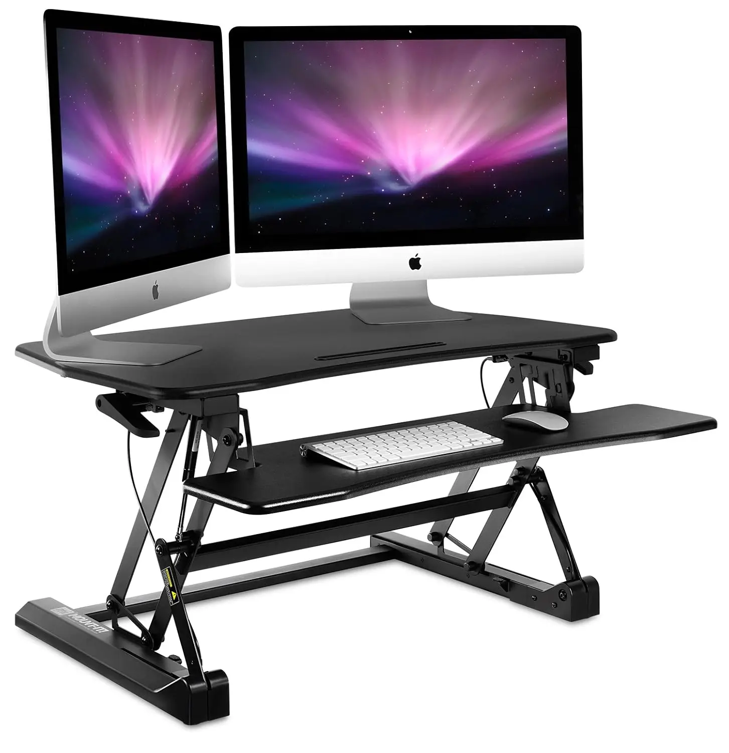 35.5" Height Adjustable Standing Desk Converter with Keyboard Tray Dual Gas Spring Sit Stand Riser for Dual Monitors, Customized
35.5" Height Adjustable Standing Desk Converter with Keyboard Tray Dual Gas Spring Sit Stand Riser for Dual Monitors, Customized