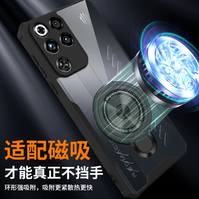 Thermal Silicone Cooling Phone Case For Redmagic 11 Pro 10 10S 9 9S 8 8S Pro Plus Pro+ Case Magnetic Holder Transparent PC Cover
Thermal Silicone Cooling Phone Case For Redmagic 11 Pro 10 10S 9 9S 8 8S Pro Plus Pro+ Case Magnetic Holder Transparent PC Cover