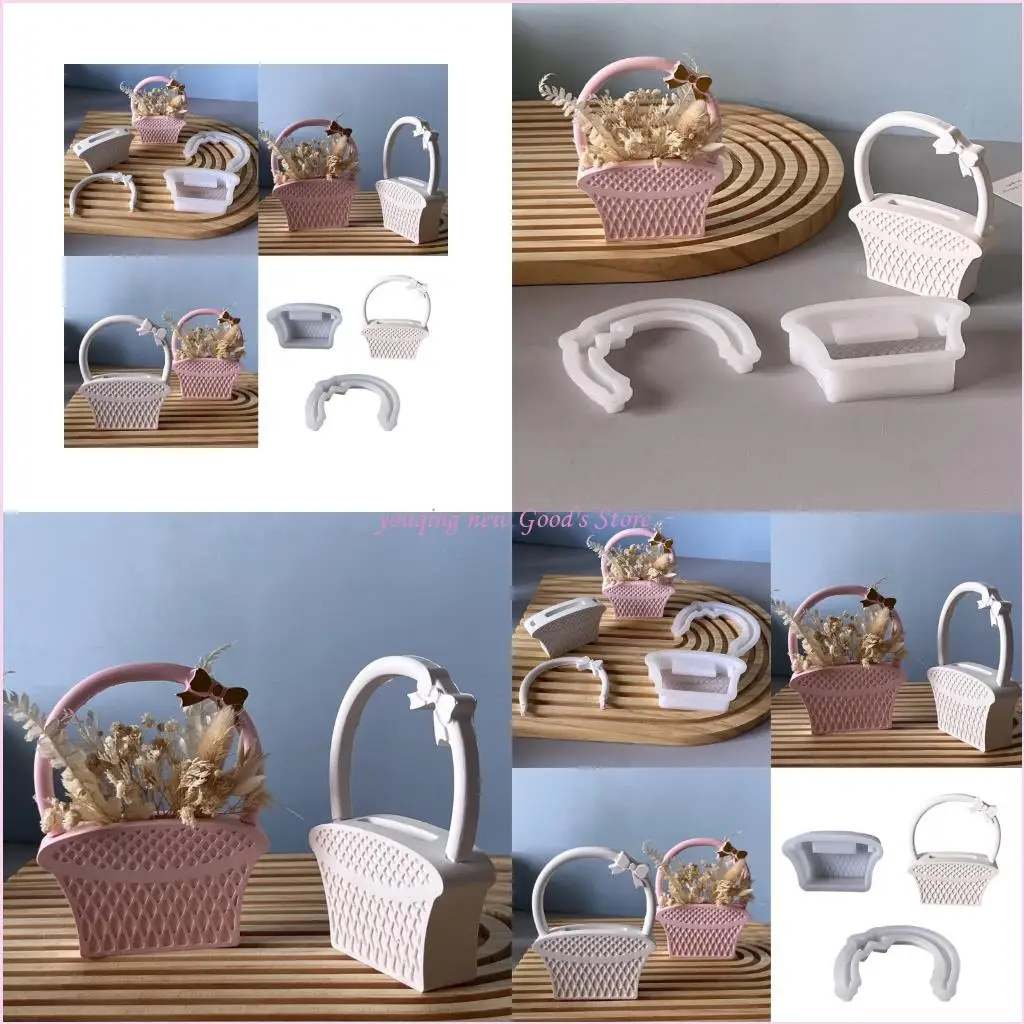 57QA Artisanal Silicone Basket Mold Reusable Craft Tool For Resin Casting Decorative Centerpieces Wall Ornaments
57QA Artisanal Silicone Basket Mold Reusable Craft Tool For Resin Casting Decorative Centerpieces Wall Ornaments
