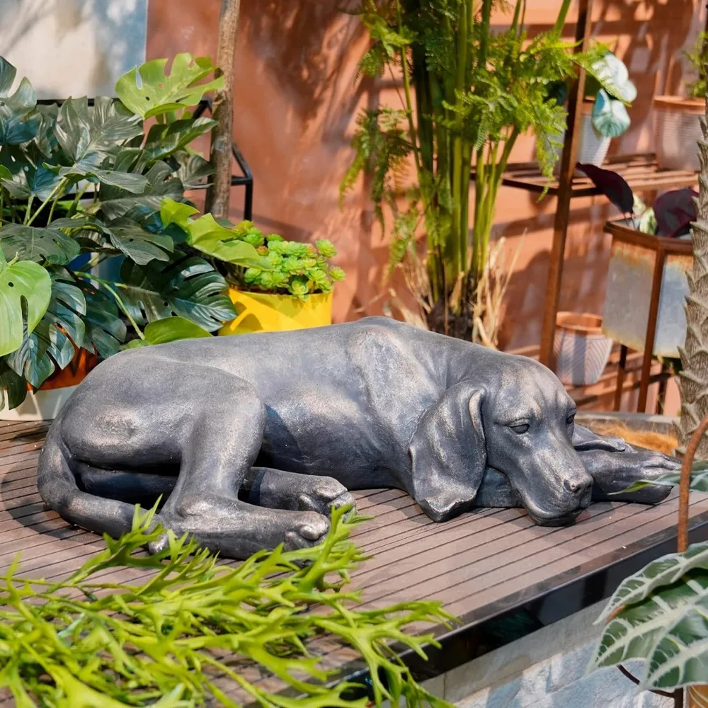 Sculptures & Figurine Sleeping Dog Sculpture Resin Sculpture Courtyard Lawn Yard Porch Statue Home Decoration Crafts Decor
Sculptures & Figurine Sleeping Dog Sculpture Resin Sculpture Courtyard Lawn Yard Porch Statue Home Decoration Crafts Decor