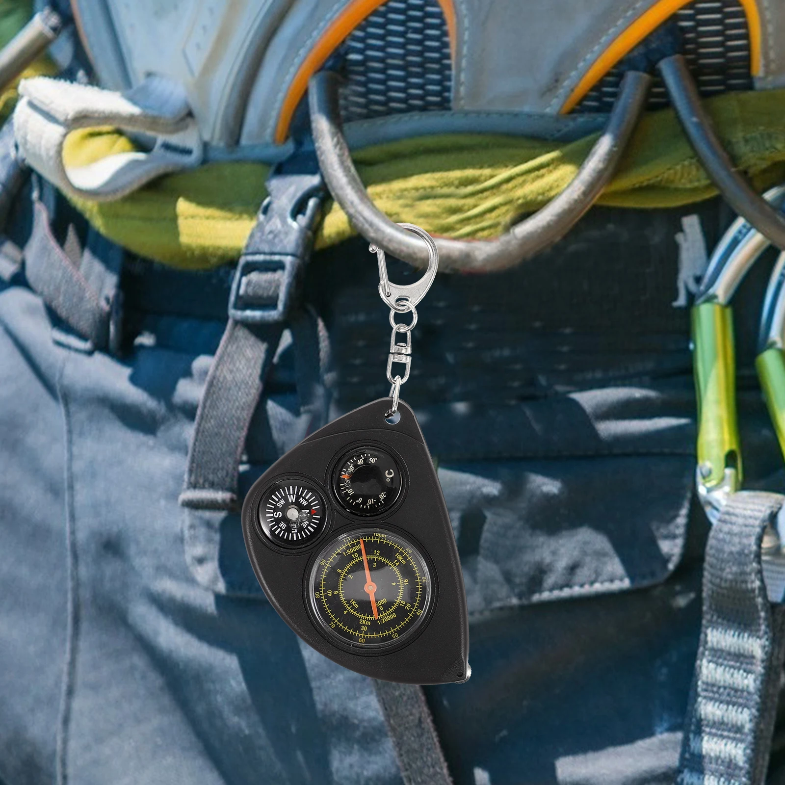 Compact Metal Compass Keychain With Mileage Gauge For Hiking Versatile Outdoor Tool Portable Survival Navigation Equipment
Compact Metal Compass Keychain With Mileage Gauge For Hiking Versatile Outdoor Tool Portable Survival Navigation Equipment