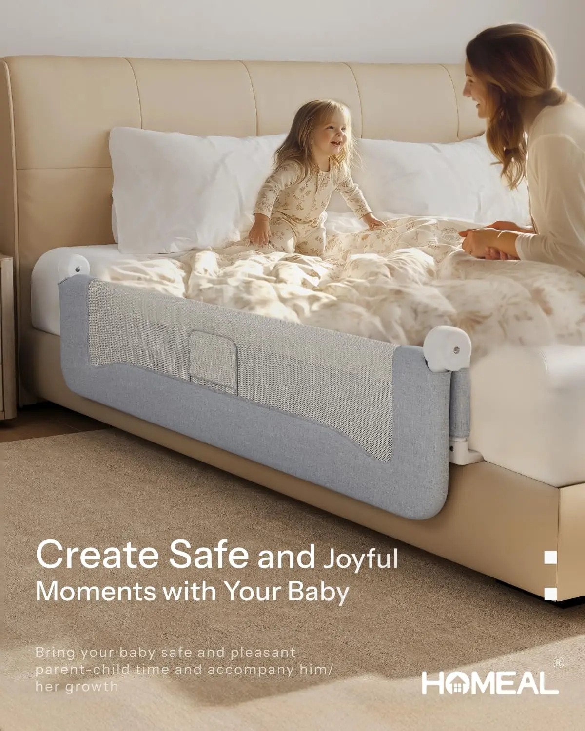 Bed Rail For Toddlers, 59In Foldable Toddler Bed Rails With U-Shape Base, Baby Bed Rail Guard For Twin Size, Full Size, Queen
Bed Rail For Toddlers, 59In Foldable Toddler Bed Rails With U-Shape Base, Baby Bed Rail Guard For Twin Size, Full Size, Queen