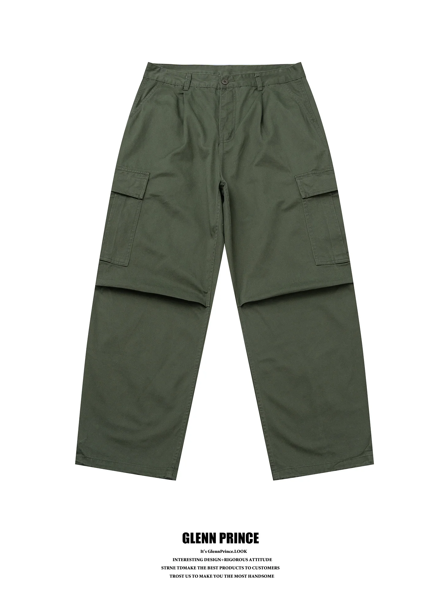 Loose Fit Straight Leg Workwear Trousers Men's Military Style Pure Cotton Long Pants Multiple Pockets Retro Japanese Style
Loose Fit Straight Leg Workwear Trousers Men's Military Style Pure Cotton Long Pants Multiple Pockets Retro Japanese Style