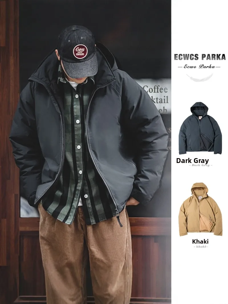 Мужское зимнее пальто Maden Thiened Du down Jaet с капюшоном, теплое ветрозащитное водоотталкивающее длинное пальто из полиэфирного волокна на молнии...
Мужское зимнее пальто Maden Thiened Du down Jaet с капюшоном, теплое ветрозащитное водоотталкивающее длинное пальто из полиэфирного волокна на молнии...