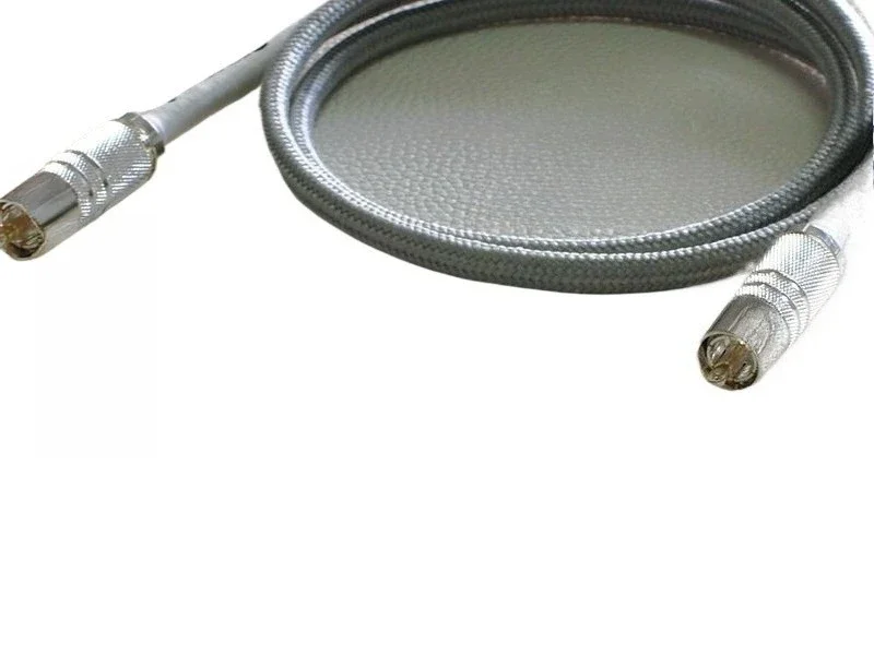 Sterling silver wire 75 ohms coaxial, coaxial signal cable headset, decoder, digital broadcast, turntable
Sterling silver wire 75 ohms coaxial, coaxial signal cable headset, decoder, digital broadcast, turntable