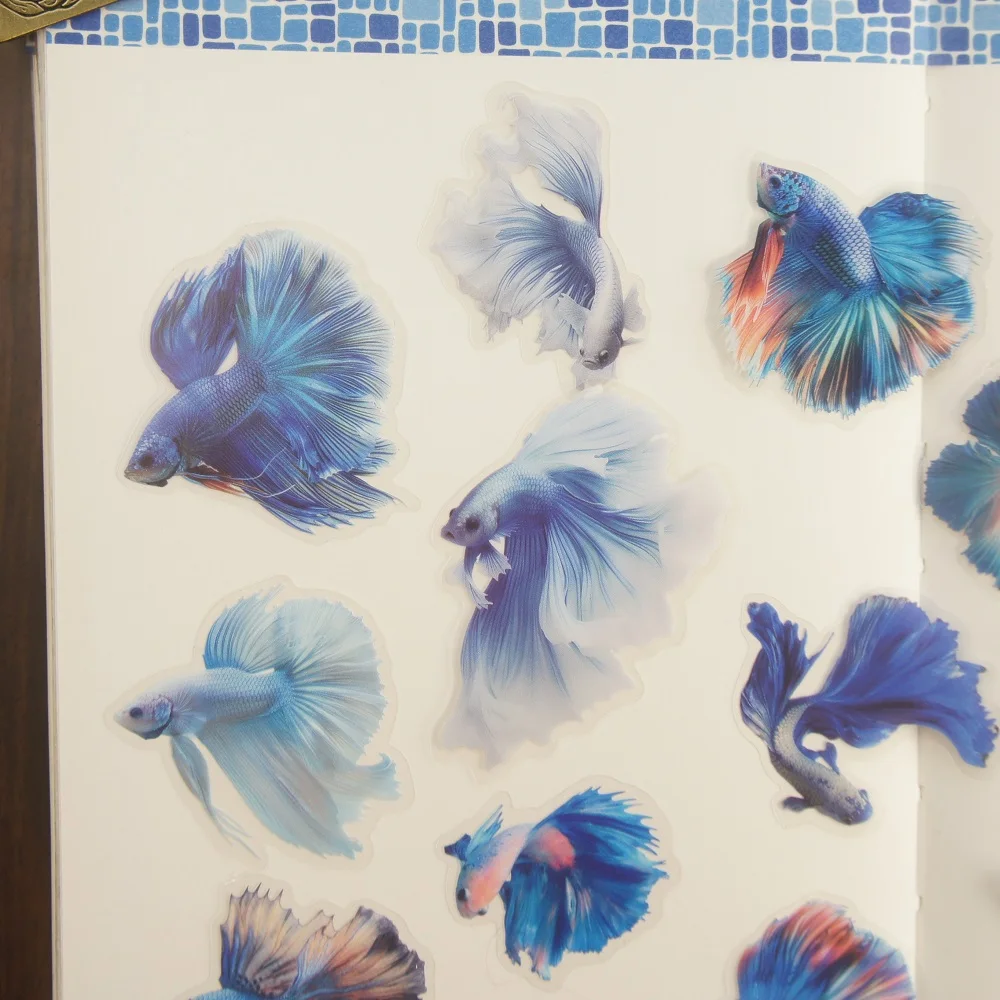 18pcs Dancing Goldfish in Water Style PVC Sticker Scrapbooking DIY Gift Packing Label Decoration Tag
18pcs Dancing Goldfish in Water Style PVC Sticker Scrapbooking DIY Gift Packing Label Decoration Tag