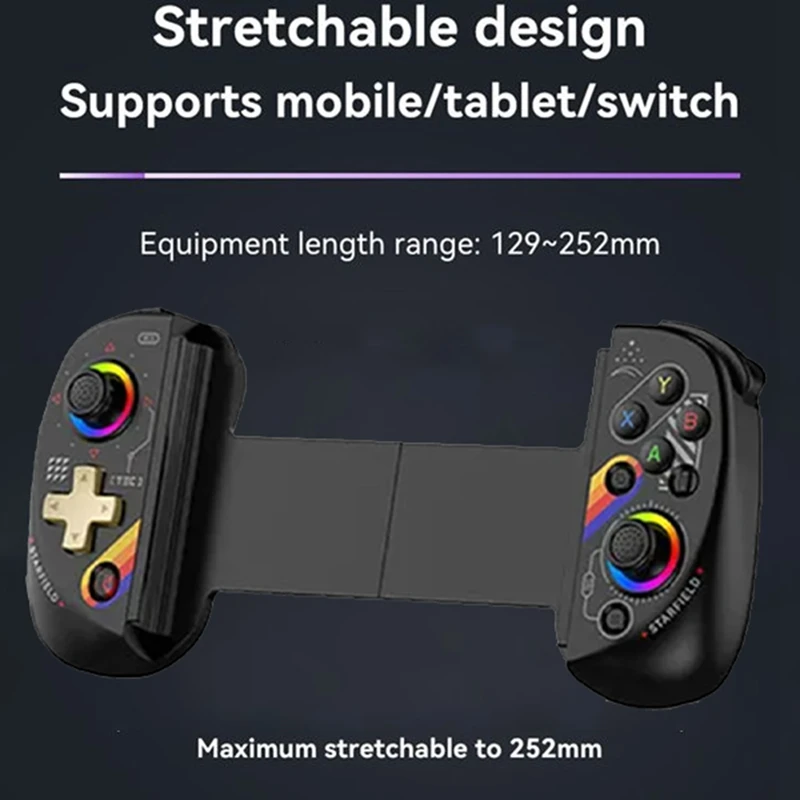 【Superdeals】D8 Mobile Stretch With Light Gamepad For Dual Hall Wireless Bluetooth Tablet Switch Body Vibration Grip Starry
【Superdeals】D8 Mobile Stretch With Light Gamepad For Dual Hall Wireless Bluetooth Tablet Switch Body Vibration Grip Starry