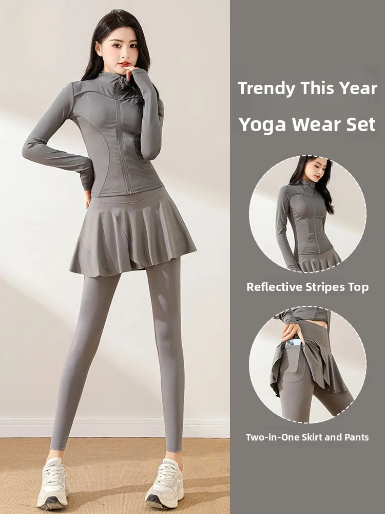 Женский спортивный комплект для бега, йоги, длинные брюки с высокой талией, дышащий нейлоновый длинный кардиган на молнии све, наряд для утреннего бега
Женский спортивный комплект для бега, йоги, длинные брюки с высокой талией, дышащий нейлоновый длинный кардиган на молнии све, наряд для утреннего бега