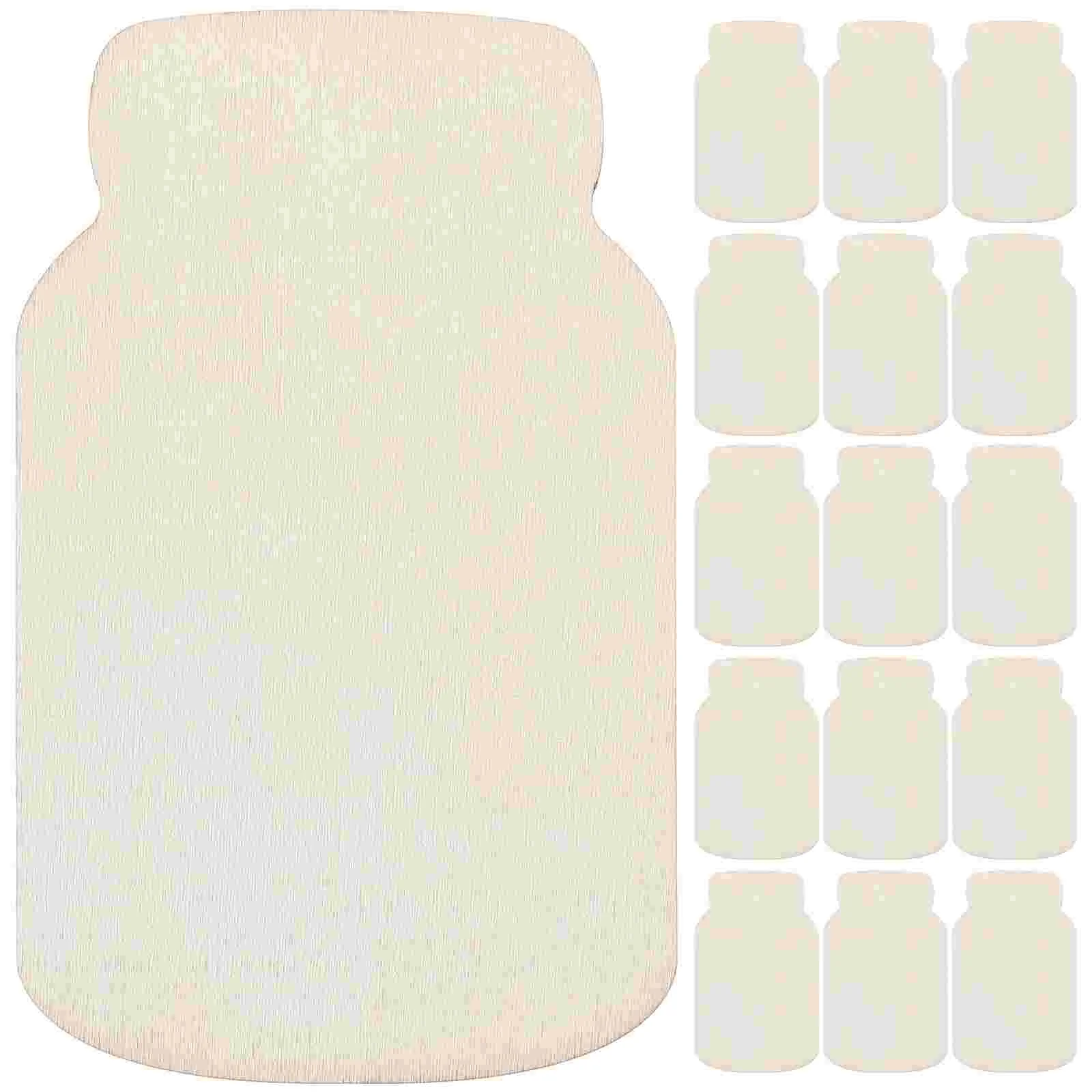 24 Pcs Mason Jar Shape Wood Sign Wooden DIY Slice Embellishments Unfinished Crafts
24 Pcs Mason Jar Shape Wood Sign Wooden DIY Slice Embellishments Unfinished Crafts