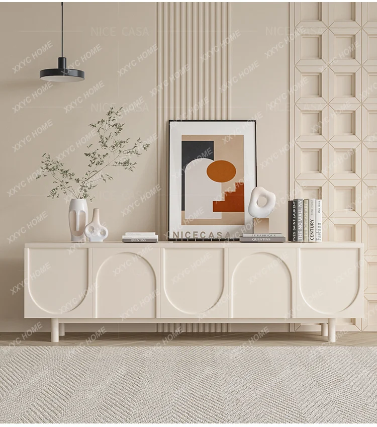 Cream Wind TV Cabinet Small Apartment Living Room Storage Floor Cabinet Storage TV Cabinet
Cream Wind TV Cabinet Small Apartment Living Room Storage Floor Cabinet Storage TV Cabinet