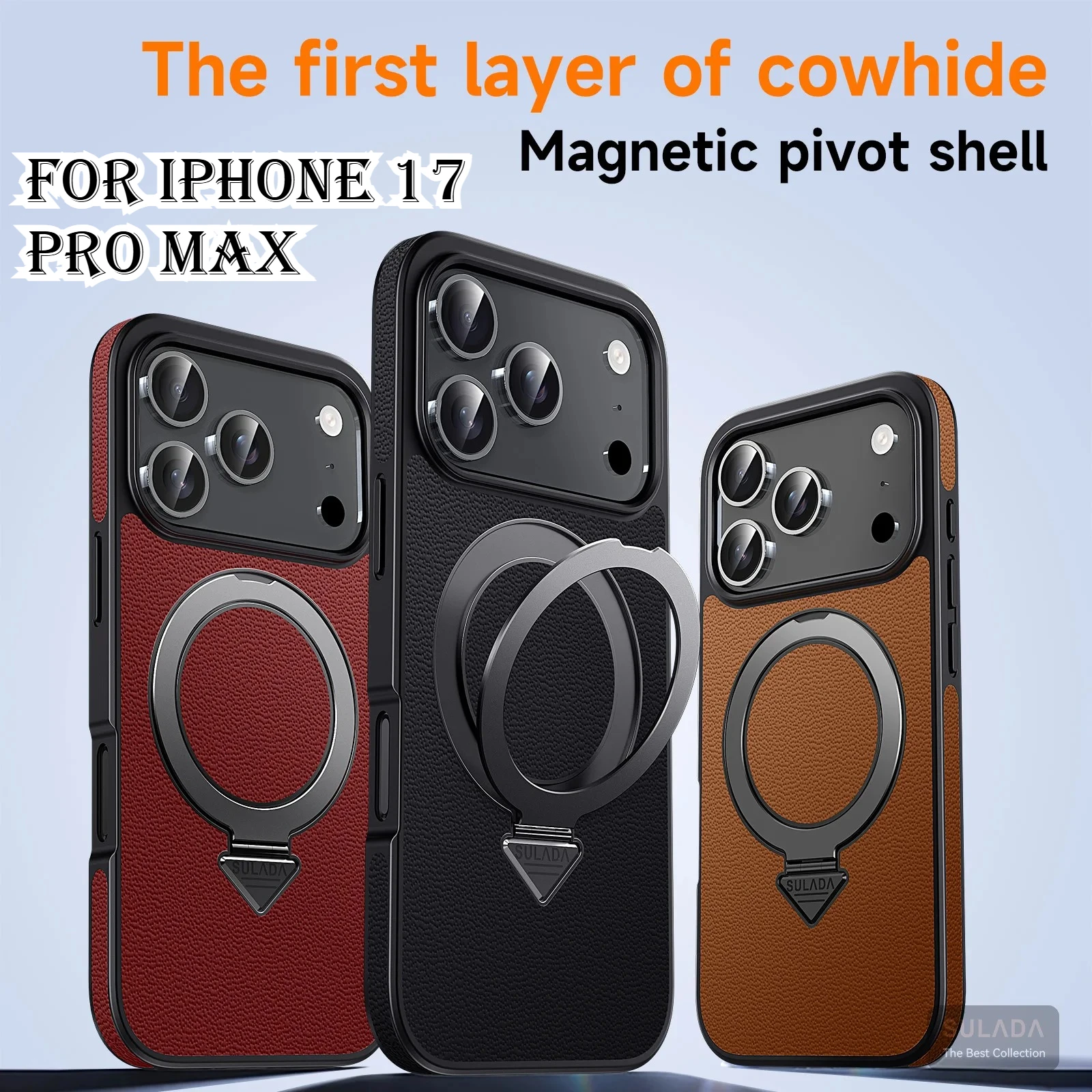 Вращающийся на 360 градусов кожаный автомобильный магнитный чехол с кронштейном для IPhone 17 Promax 17Pro для Magsafe, противоударный деловой чехол с беспроводной зарядкой
Вращающийся на 360 градусов кожаный автомобильный магнитный чехол с кронштейном для IPhone 17 Promax 17Pro для Magsafe, противоударный деловой чехол с беспроводной зарядкой