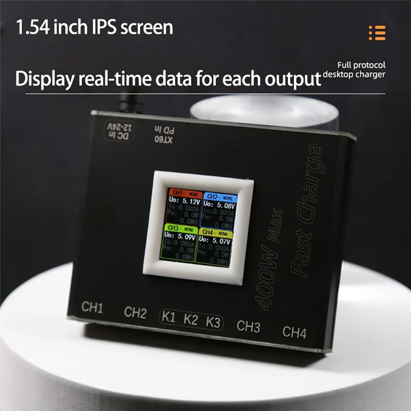 IDUD 4 Way Full Protocol Desktop Charger Multi-Function Fast Charging Module PD SW3518 Buck Module 400W Charger QC3.0 Easy To Us
IDUD 4 Way Full Protocol Desktop Charger Multi-Function Fast Charging Module PD SW3518 Buck Module 400W Charger QC3.0 Easy To Us