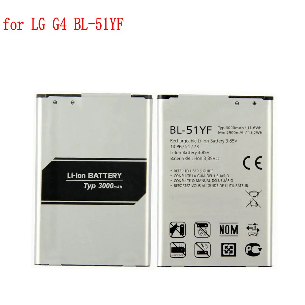 Original 3000mAh BL-51YF Battery For LG H815 H811 H810 VS986 VS999 US991 LS991 F500 G Stylo F500 F500S F500L F500K
Original 3000mAh BL-51YF Battery For LG H815 H811 H810 VS986 VS999 US991 LS991 F500 G Stylo F500 F500S F500L F500K