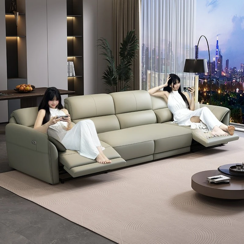 Electric Sofa Multi functional Zero Wall Living Room Home True Head Leather First Class Intelligent Space Cabin
Electric Sofa Multi functional Zero Wall Living Room Home True Head Leather First Class Intelligent Space Cabin