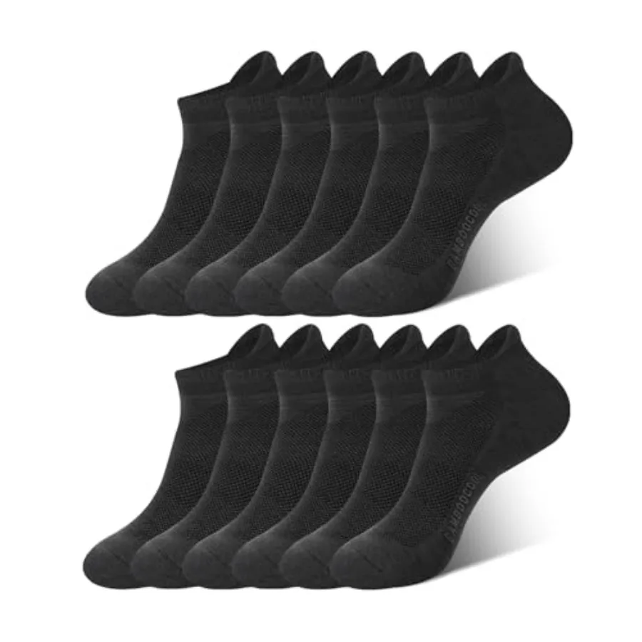 BAMBOO COOL Men's Ankle Socks Athletic Anti-Odor Cushioned Moisture Wicking, Running Socks Arch Support Breathable, 6 Pack
BAMBOO COOL Men's Ankle Socks Athletic Anti-Odor Cushioned Moisture Wicking, Running Socks Arch Support Breathable, 6 Pack