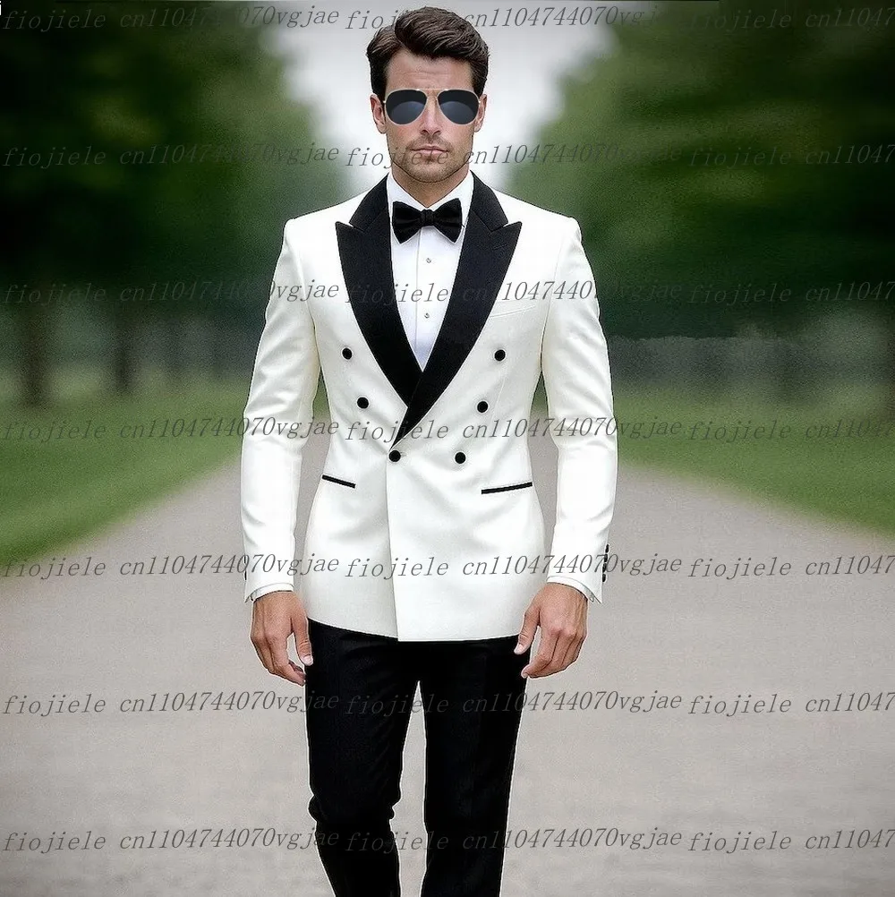 New Black And White Men Suit Formal Wedding Party Groom Groomsman Business Prom Male Tuxedos 2 Piece Set Jacket Pants
New Black And White Men Suit Formal Wedding Party Groom Groomsman Business Prom Male Tuxedos 2 Piece Set Jacket Pants