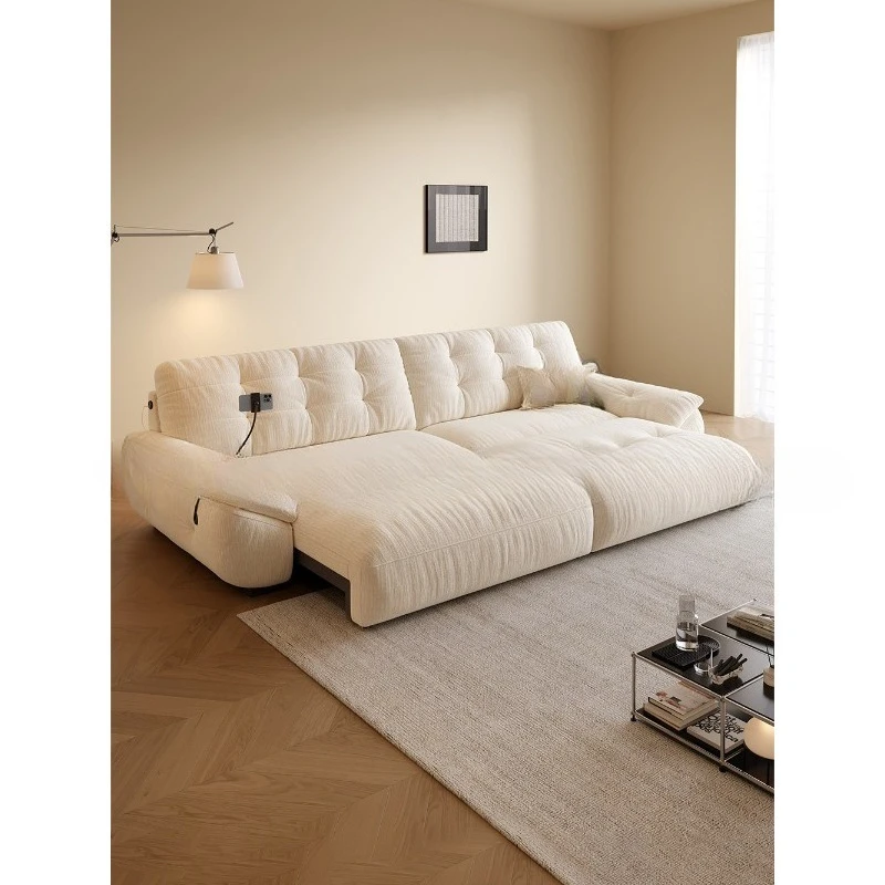 Cloud fabric electric sofa bed living room zero against the wall adjustable
Cloud fabric electric sofa bed living room zero against the wall adjustable