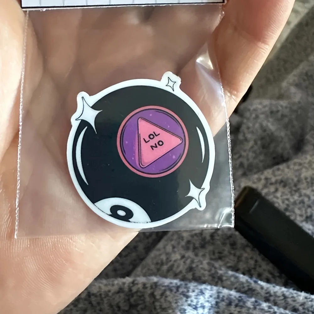 Magic 8 ball misfortune stickers, 90s nostalgic paper decals, retro satirical funny fortune stickers, 8 ball humorous bumper
Magic 8 ball misfortune stickers, 90s nostalgic paper decals, retro satirical funny fortune stickers, 8 ball humorous bumper