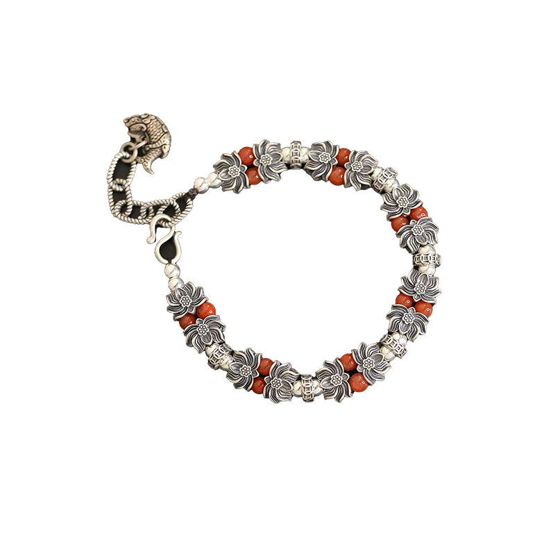 Nanhong agate koi bracelet retro niche versatile light luxury high-end bracelet jewelry
Nanhong agate koi bracelet retro niche versatile light luxury high-end bracelet jewelry