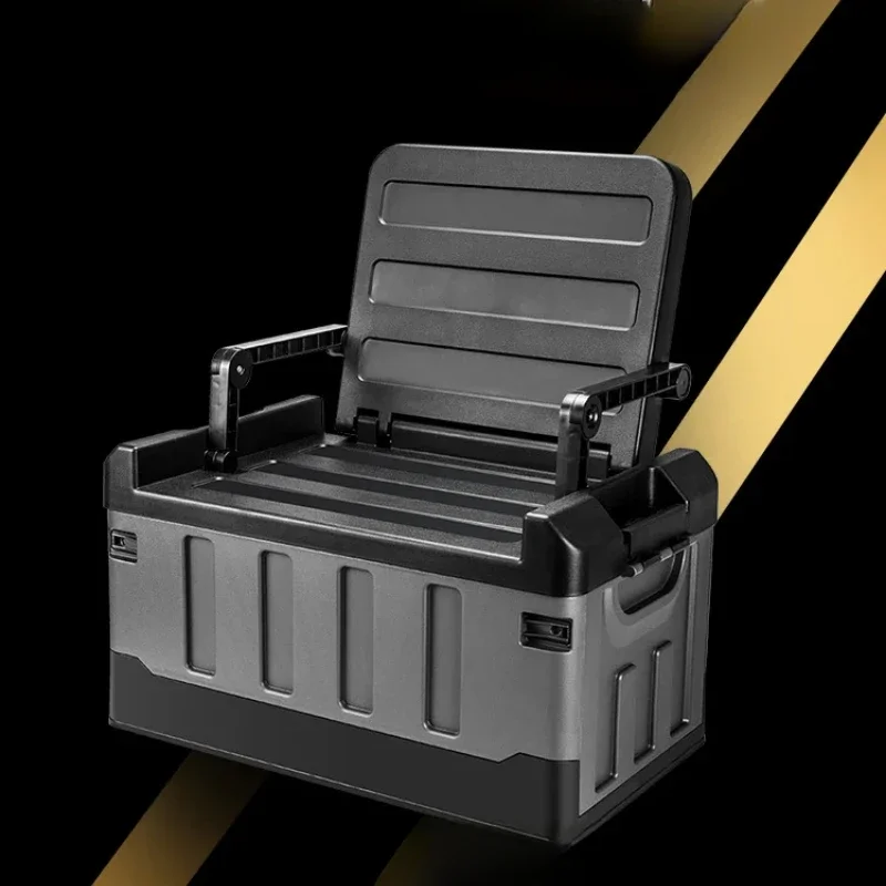 60L Outdoor Camping Storage Box Portable Large Capacity Car Organizer Folding Multifunctional Storage Bin with Seat
60L Outdoor Camping Storage Box Portable Large Capacity Car Organizer Folding Multifunctional Storage Bin with Seat