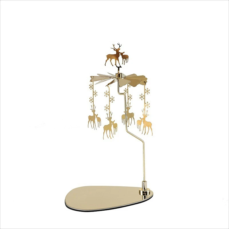 2 PCS Tray Rotating Candlestick Aromatherapy Candle Holder Golden Romantic Rotating Candle Holder Riding Lantern Home Decoration
2 PCS Tray Rotating Candlestick Aromatherapy Candle Holder Golden Romantic Rotating Candle Holder Riding Lantern Home Decoration