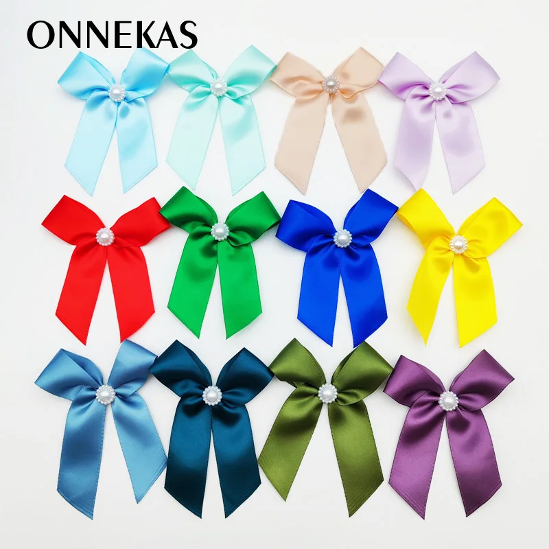 50pcs 8cm Satin Ribbon Bows for Crafts Satin Ribbon Bowknots for Decoration Satin Bows with Pearl Beads
50pcs 8cm Satin Ribbon Bows for Crafts Satin Ribbon Bowknots for Decoration Satin Bows with Pearl Beads