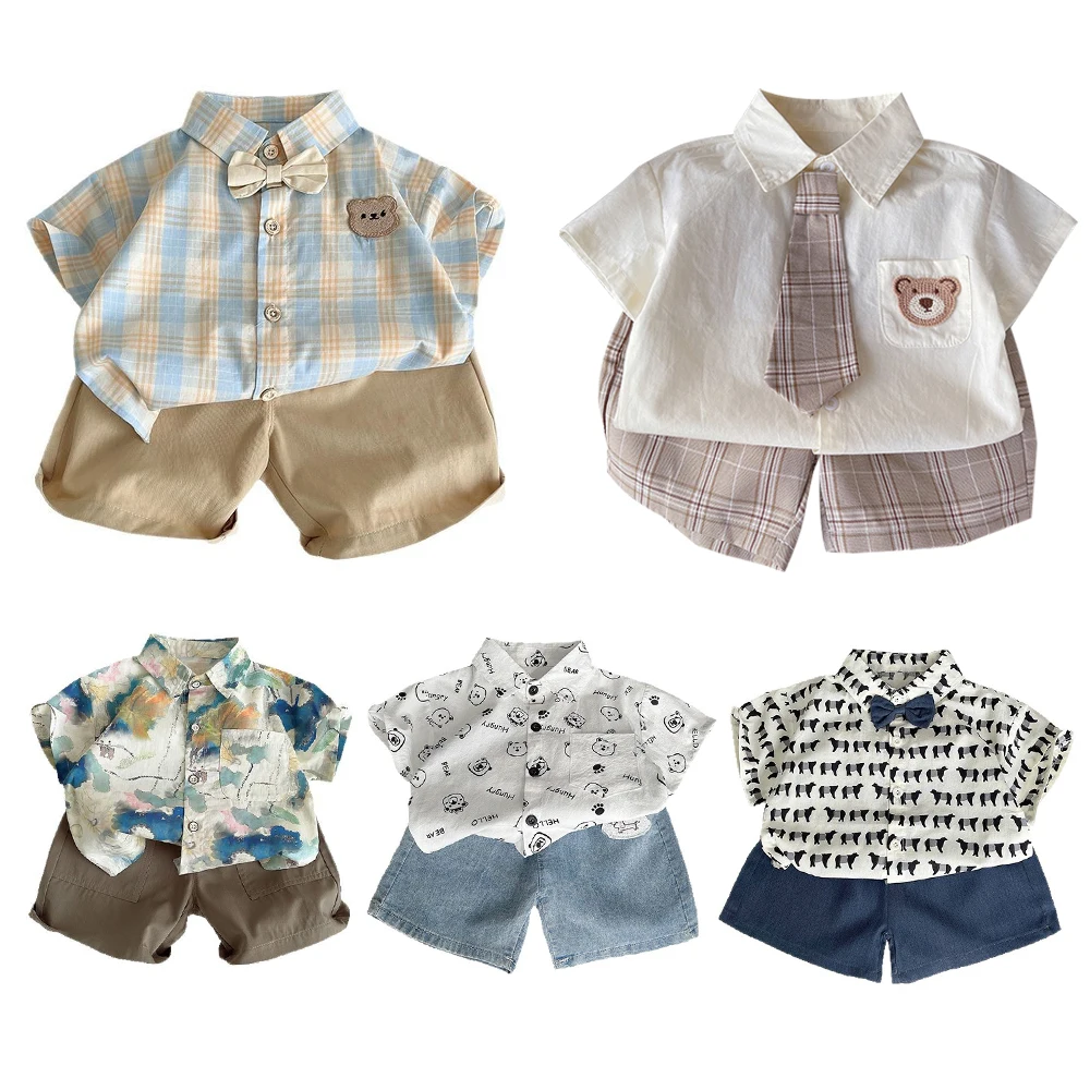 2PCS Shirt+Pants Set Short for Kids Boy Summer Full Printing Cartoon Animal Top and Bottom Set Daily Clothes Denim Pants Short
2PCS Shirt+Pants Set Short for Kids Boy Summer Full Printing Cartoon Animal Top and Bottom Set Daily Clothes Denim Pants Short