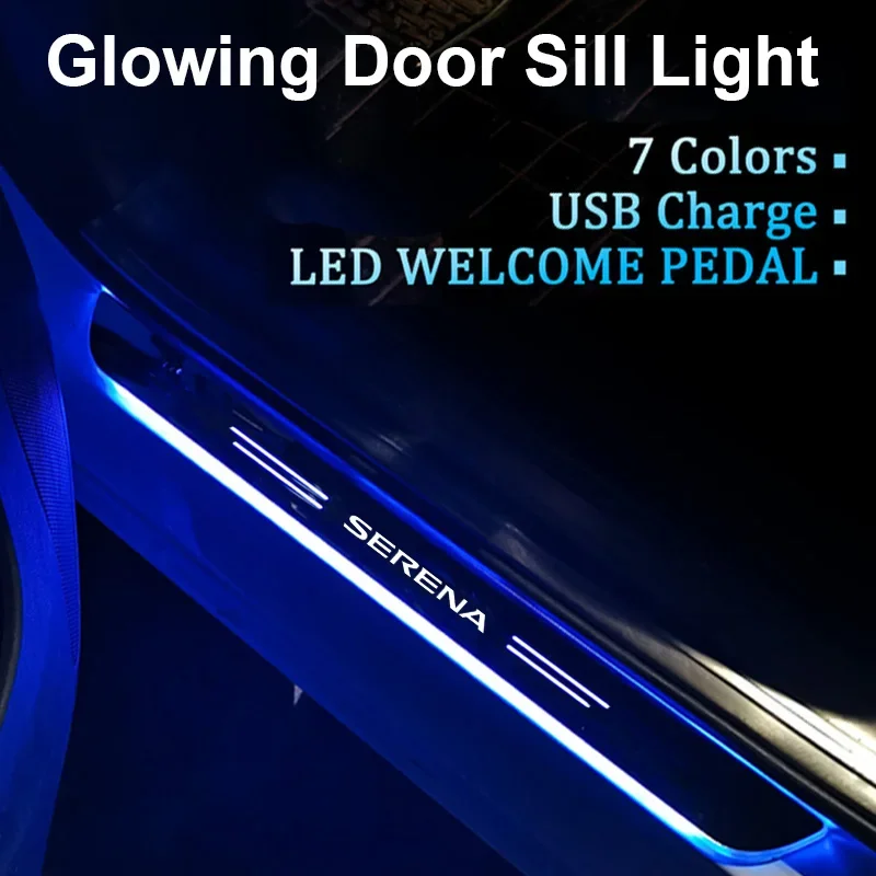 Pathway Light for Nissan Serena Car Front Rear Door Sill Illusory Color Gleaming Lamp Entry Pedal Ambiance Rechargeable Strip
Pathway Light for Nissan Serena Car Front Rear Door Sill Illusory Color Gleaming Lamp Entry Pedal Ambiance Rechargeable Strip