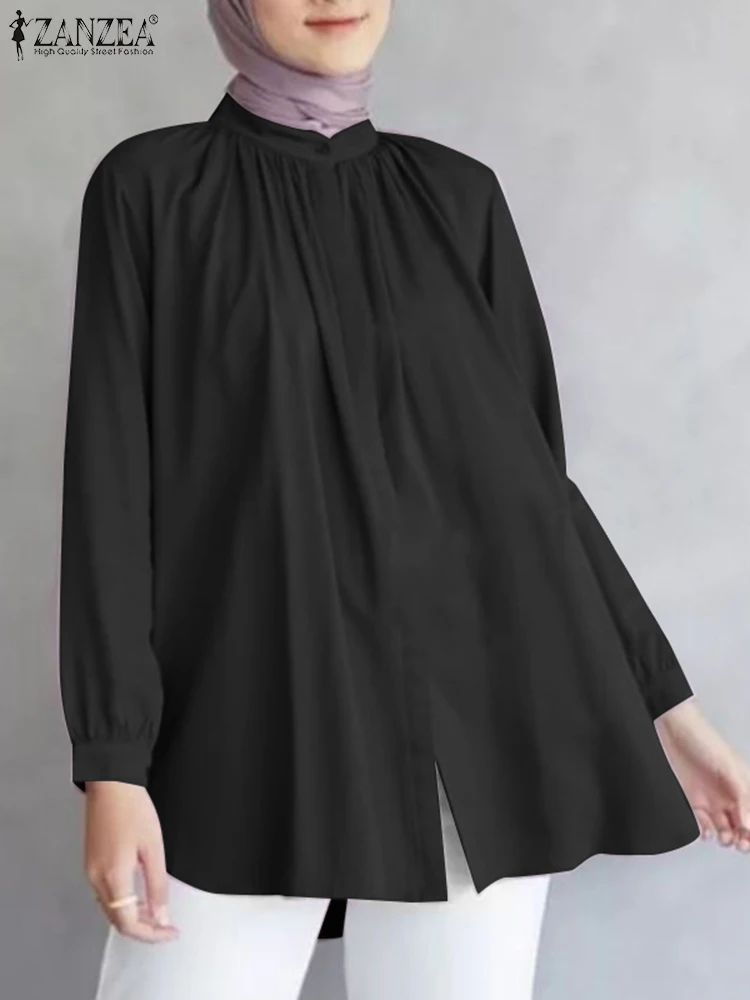 ZANZEA Woman Casual Turkey Muslim Tops Spring Long Sleeve Stand Collar Shirt IsIamic Clothing Elegant Party Chemise Oversized
ZANZEA Woman Casual Turkey Muslim Tops Spring Long Sleeve Stand Collar Shirt IsIamic Clothing Elegant Party Chemise Oversized