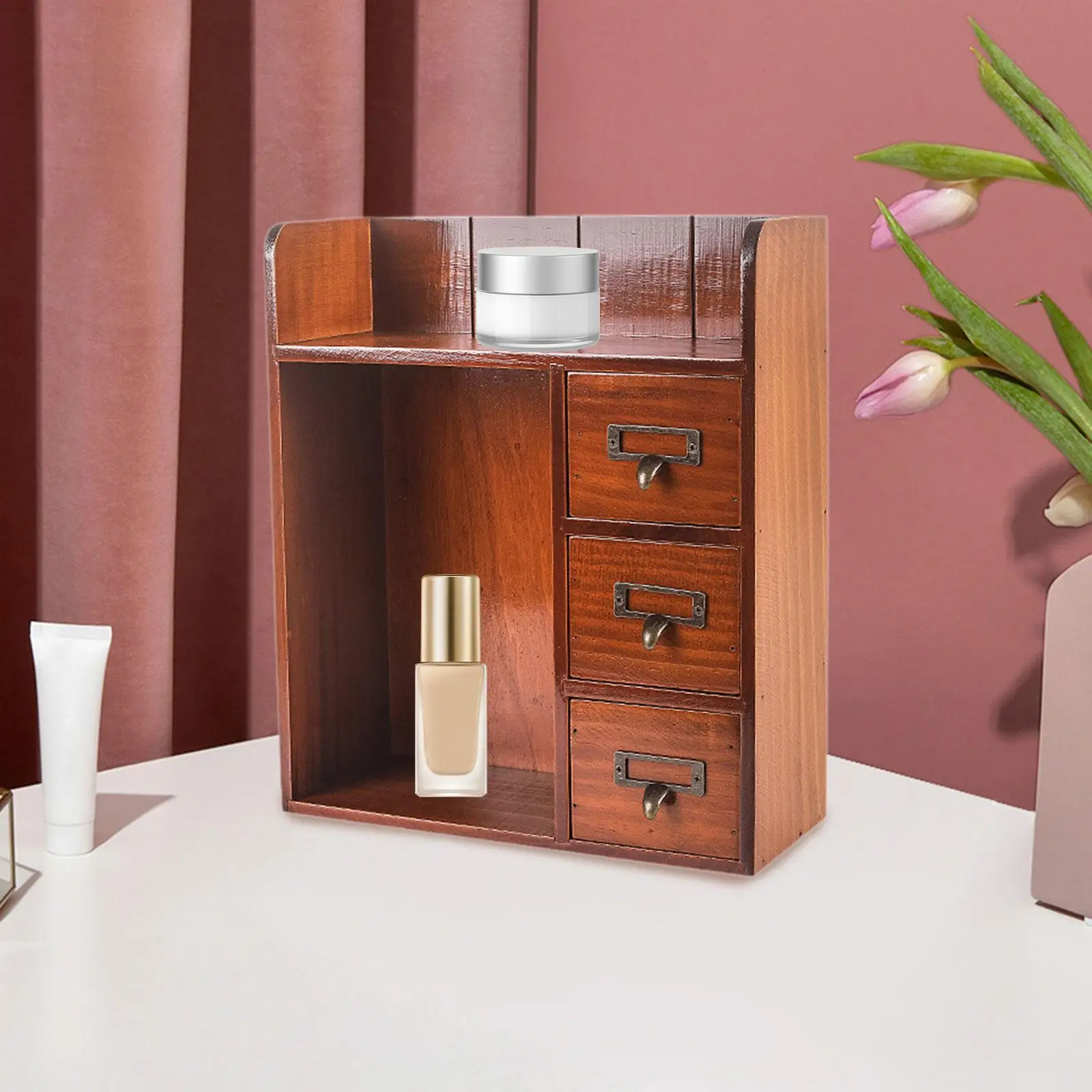 Wood Storage Box Ornament Vintage Style Gift Desk Drawer Desktop Storage for Collectibles Stationery Jewelry Cosmetics Kitchen
Wood Storage Box Ornament Vintage Style Gift Desk Drawer Desktop Storage for Collectibles Stationery Jewelry Cosmetics Kitchen