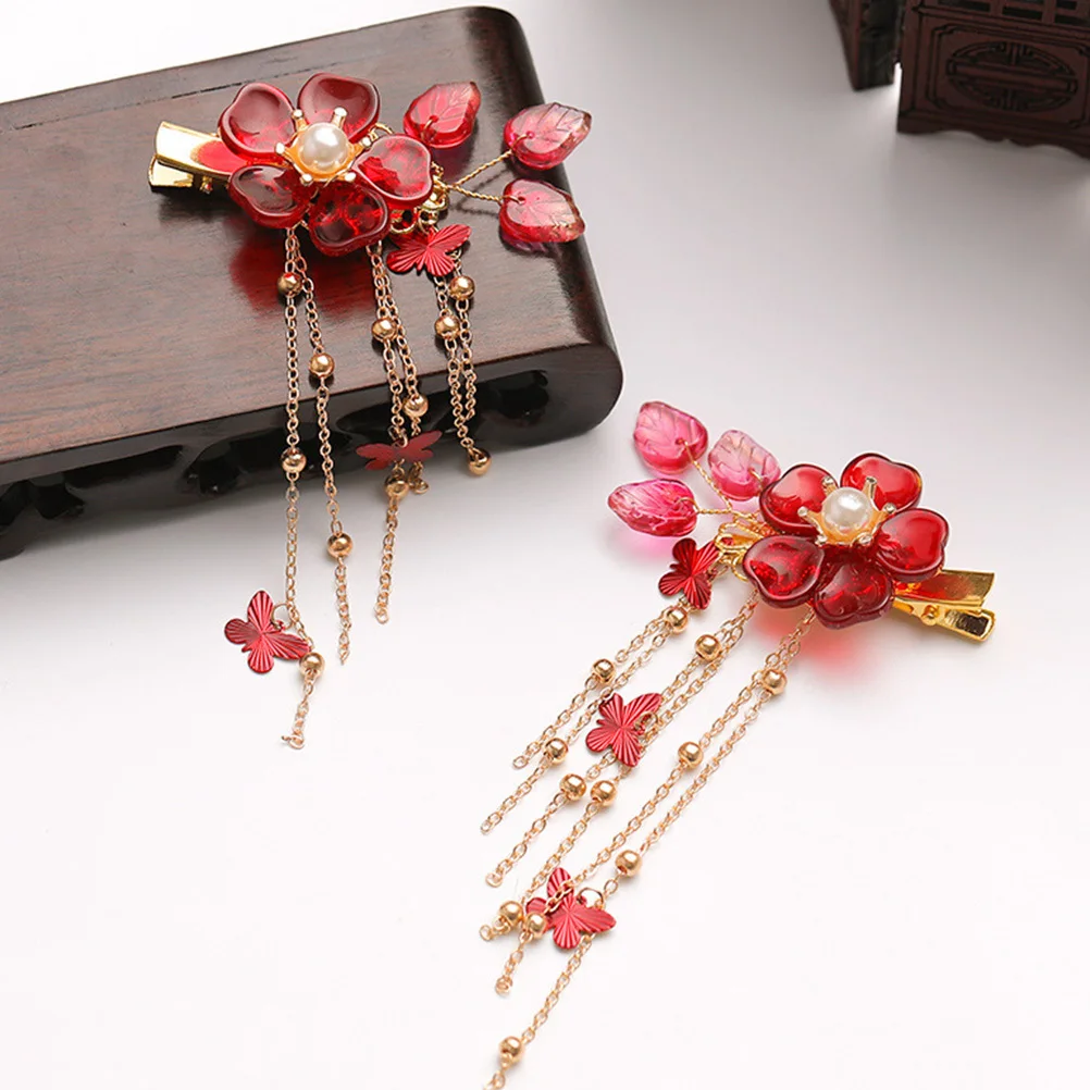 1Pair Women Tassel Hairpins Pomegranate Flower Hair Clip Vintage Alloy Elegant Design Long Term Use Bridal Shower Gift Idea
1Pair Women Tassel Hairpins Pomegranate Flower Hair Clip Vintage Alloy Elegant Design Long Term Use Bridal Shower Gift Idea