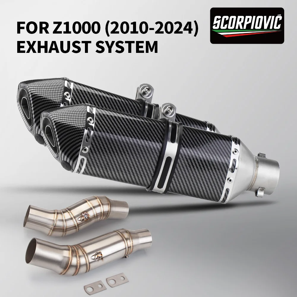 Slip on Exhaust Pipe For Z1000 Z1 Ninja1000 Muffler Escape Modified Middle Link Pipe 2010 to 2024 
Slip on Exhaust Pipe For Z1000 Z1 Ninja1000 Muffler Escape Modified Middle Link Pipe 2010 to 2024