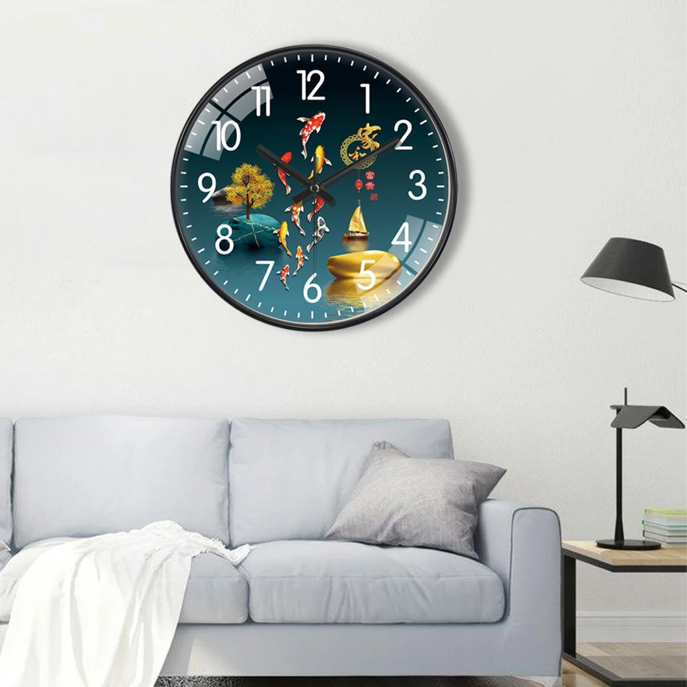 Koi Fish Wall Clock Silent Non-Ticking Quartz Clock Lucky Home Decor for Living Room Bedroom Modern Luxury Wall Watch
Koi Fish Wall Clock Silent Non-Ticking Quartz Clock Lucky Home Decor for Living Room Bedroom Modern Luxury Wall Watch