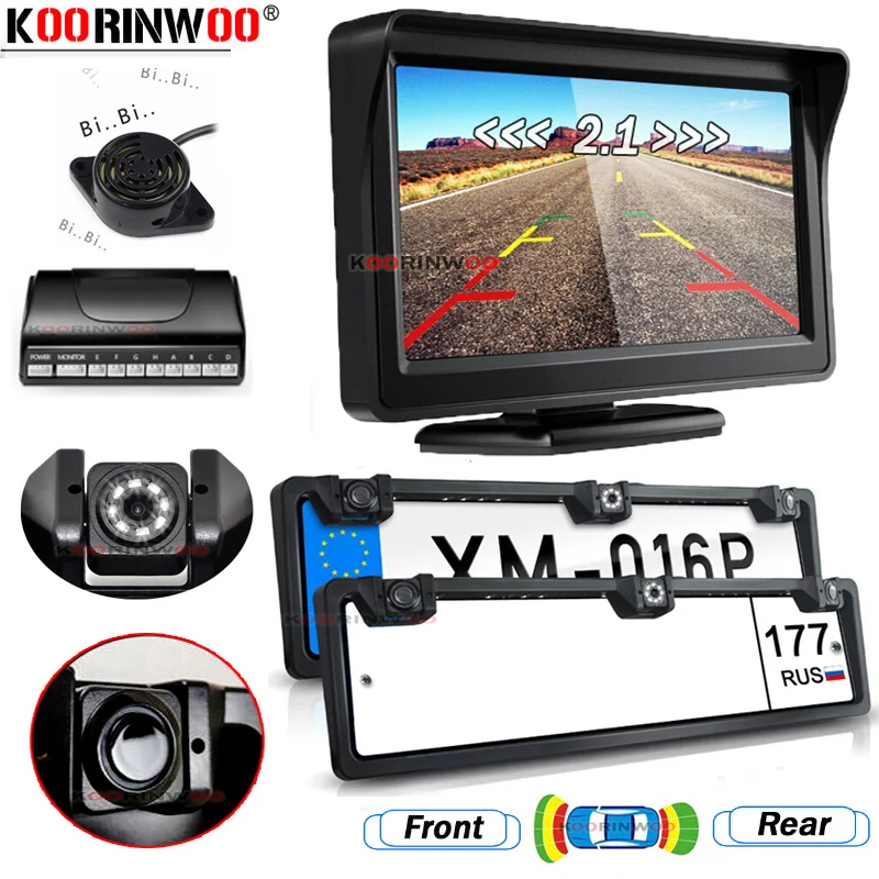 Koorinwoo LCD Screen Car Parking Sensors 4 With Night Vision Camara Front video System Parktronics For Cars Sensors No Drill 12V
Koorinwoo LCD Screen Car Parking Sensors 4 With Night Vision Camara Front video System Parktronics For Cars Sensors No Drill 12V