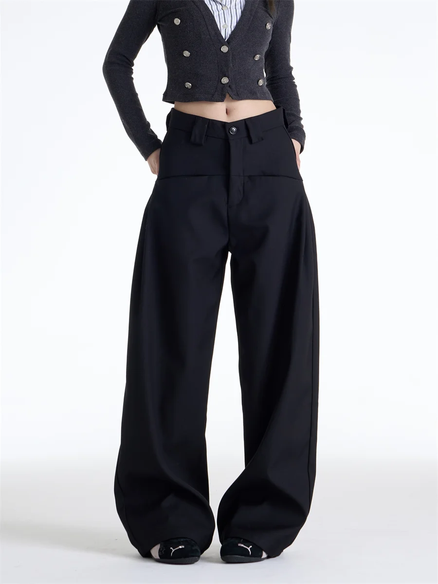 American Retro High Waist Wide Leg Pants Women's Loose Black Casual Trousers Drapey Comfortable High End Feeling Loose Long P...
American Retro High Waist Wide Leg Pants Women's Loose Black Casual Trousers Drapey Comfortable High End Feeling Loose Long P...