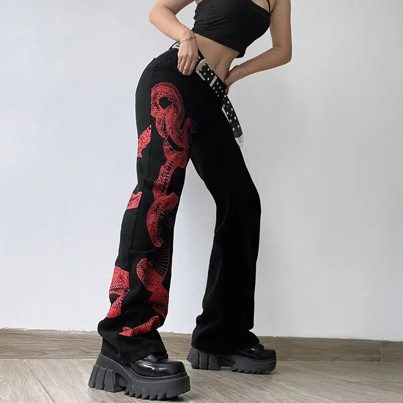Denim Trouser Wind Dragon Printed Graphic High Waist 2024 Large Size Fashion Y2k Baggy Black Woman Straight Leg Jeans Streetwear
Denim Trouser Wind Dragon Printed Graphic High Waist 2024 Large Size Fashion Y2k Baggy Black Woman Straight Leg Jeans Streetwear