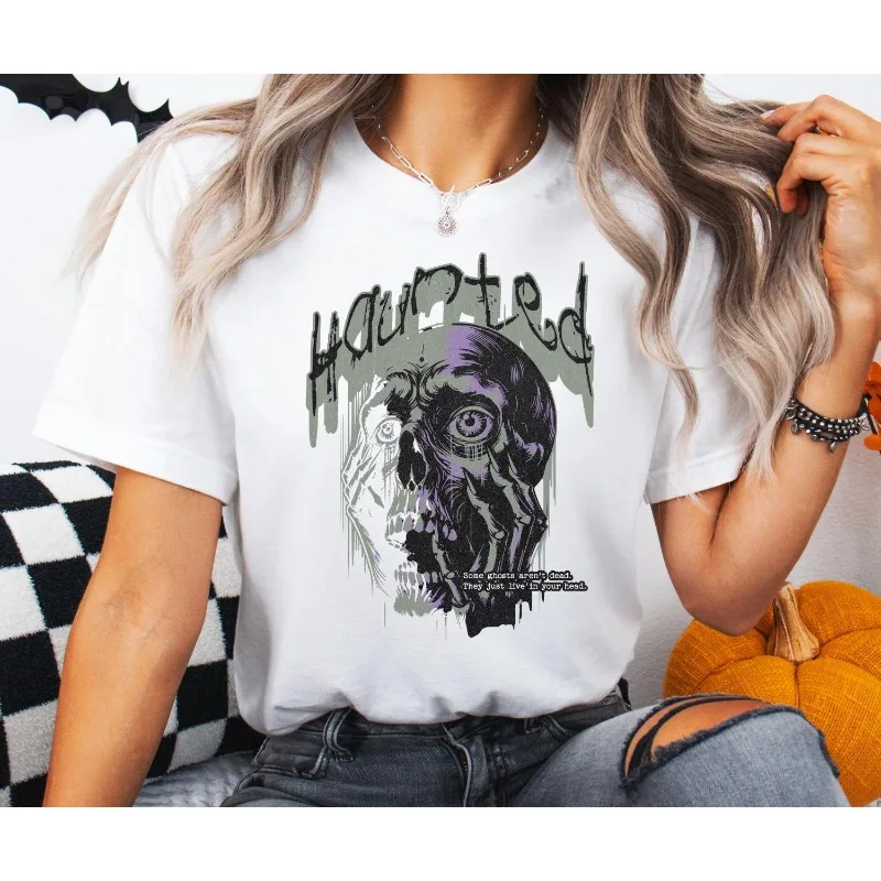 Summer Hot Selling Gothic Ghost Skull Shirt, Horror Season T-shirt, Horror Retro Skull Mental Health Horror Women's T-shirt
Summer Hot Selling Gothic Ghost Skull Shirt, Horror Season T-shirt, Horror Retro Skull Mental Health Horror Women's T-shirt