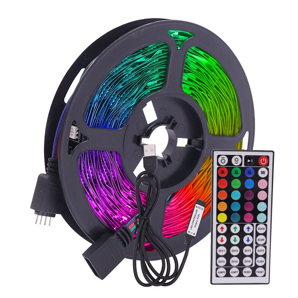 5V USB RGB LED Strip SMD5050 Flexible LED Tape 44Key IR Remote Control Waterproof LED Lights for Room Decor 0.5M 1M 2M 3M 4M 5M
5V USB RGB LED Strip SMD5050 Flexible LED Tape 44Key IR Remote Control Waterproof LED Lights for Room Decor 0.5M 1M 2M 3M 4M 5M