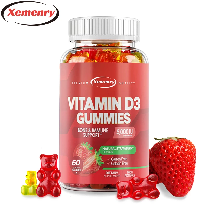 Vitamin D3 Gummies - Regulates Calcium Absorption, Supports Joint Flexibility, Promotes Muscle and Bone Health, Enhance Vitality
Vitamin D3 Gummies - Regulates Calcium Absorption, Supports Joint Flexibility, Promotes Muscle and Bone Health, Enhance Vitality