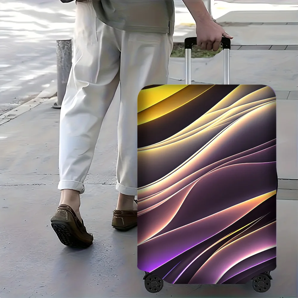1 PC Abstract Gradient luggage cover for luggage sizes 18-32 inches; a dustproof, stretchy travel accessory featuring a flowi
1 PC Abstract Gradient luggage cover for luggage sizes 18-32 inches; a dustproof, stretchy travel accessory featuring a flowi