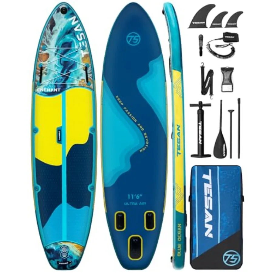 All-Round inflatable paddle board for lakes and rivers, PVC drop-stitch material, navy blue with gray accents, ultra stable 11'
All-Round inflatable paddle board for lakes and rivers, PVC drop-stitch material, navy blue with gray accents, ultra stable 11'