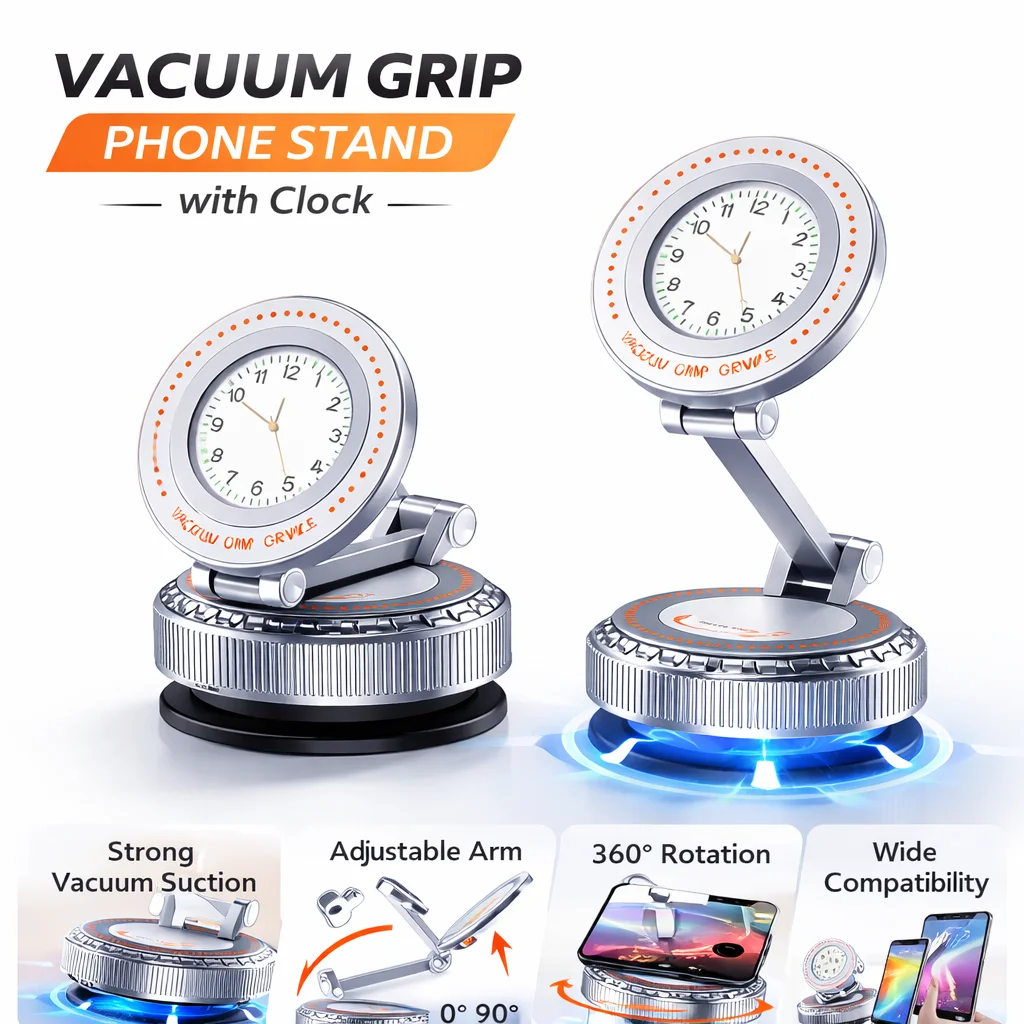 Luxury Dashboard Style Magnetic Car Phone Mount, Aluminum Alloy Vacuum Suction 360° Adjustable Holder for iPhone Samsung
Luxury Dashboard Style Magnetic Car Phone Mount, Aluminum Alloy Vacuum Suction 360° Adjustable Holder for iPhone Samsung