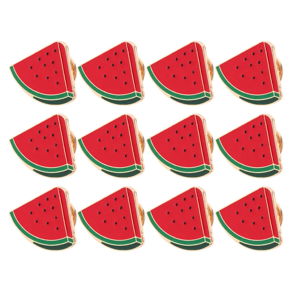 12pcs Cartoon Watermelon Brooch Pins Creative Fruit Alloy for Women Shirt Cardigan Dress Lapel Clip Lightweight Cute Accessories
12pcs Cartoon Watermelon Brooch Pins Creative Fruit Alloy for Women Shirt Cardigan Dress Lapel Clip Lightweight Cute Accessories