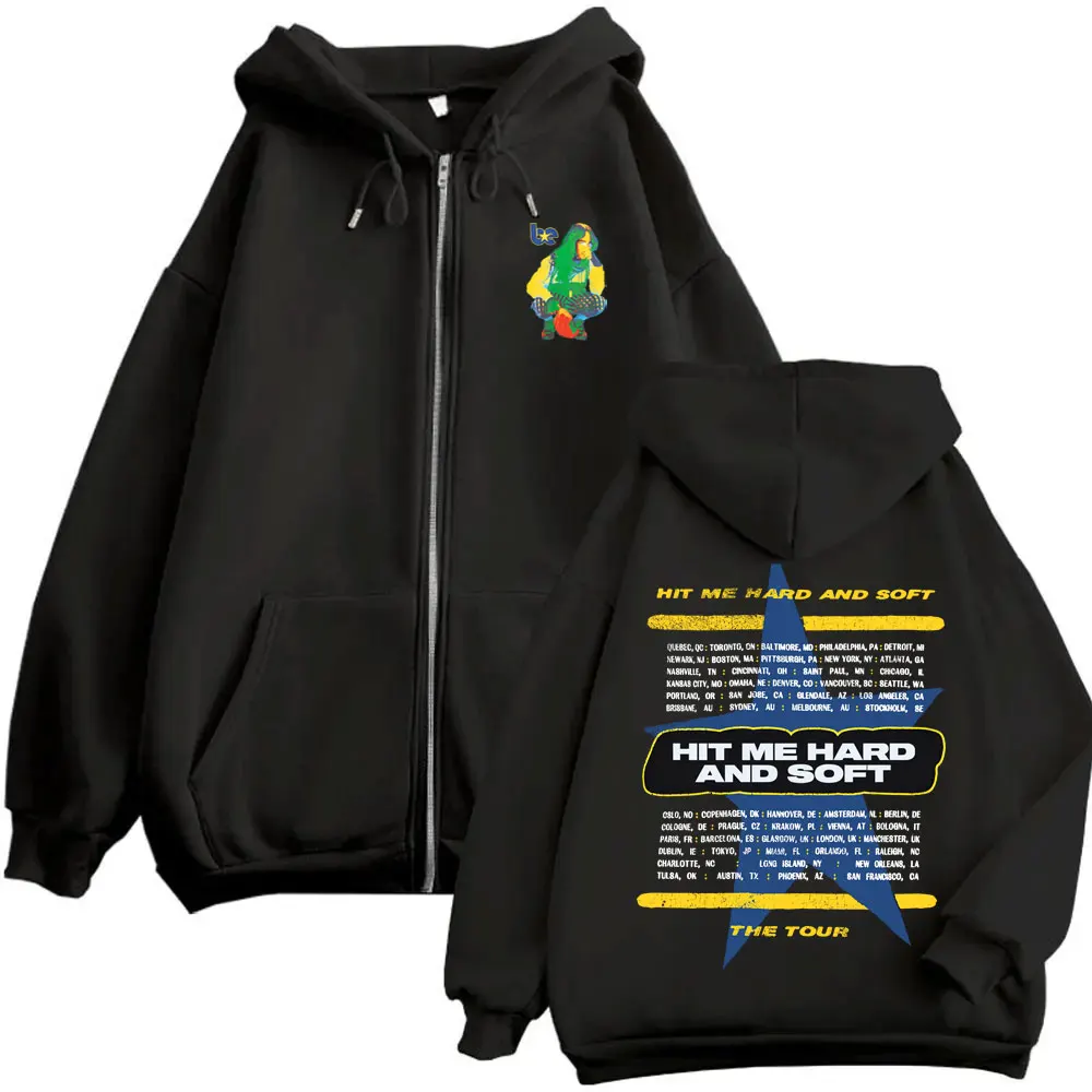 Hit Me Hard and Soft Tour Merch Zipper Hoodie Men Women Fashion Pop Music Zip Up Jacket Men's Casual Oversized Zip Up Sweatshirt
Hit Me Hard and Soft Tour Merch Zipper Hoodie Men Women Fashion Pop Music Zip Up Jacket Men's Casual Oversized Zip Up Sweatshirt